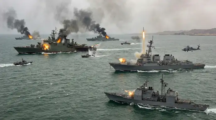 Maritime blockade begins, iran ships will be attacked if they come near said trump