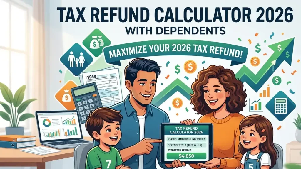 Tax refund calculator 2026 with dependents