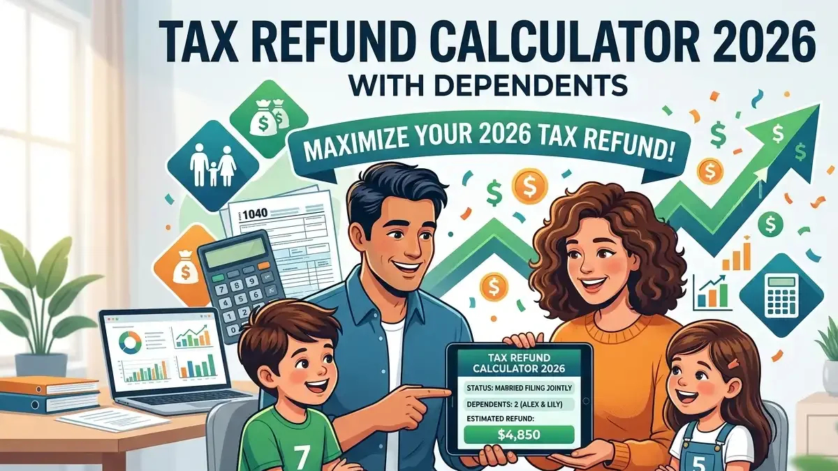Tax refund calculator 2026 with dependents