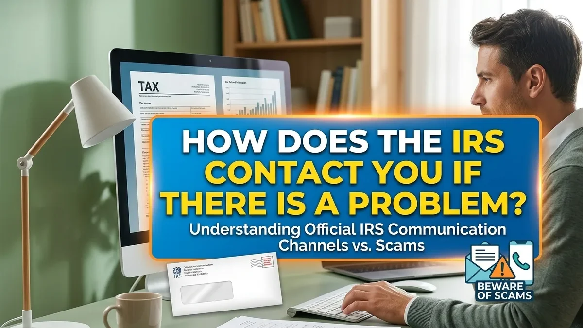 how does the irs contact you if there is a problem